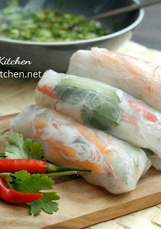 低卡越式春卷 【加自調沾醬做法】 的食譜成品照片