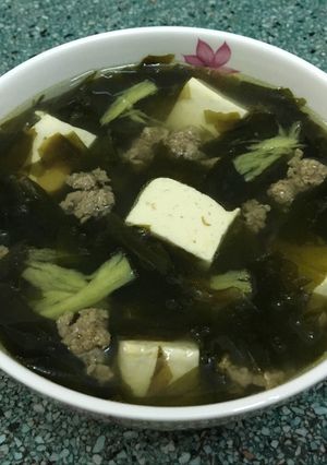 Hình của món Canh rong biển.
