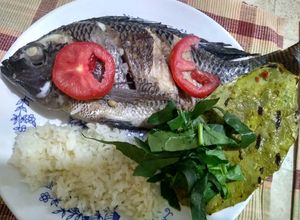 Una foto de Mojarra en papel aluminio!