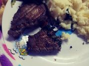 Una foto de churrasco relleno