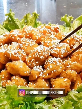 Langkah Gampang Menyiapkan Resep Ayam Goreng Saus Madu / Honey Butter Chicken yang Menggugah Selera Anti Ribet, Mantap