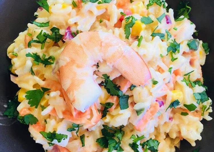 Ensalada de arroz tropical