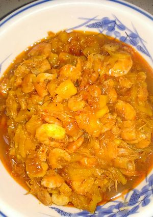 Foto resep Sambal udang nanas