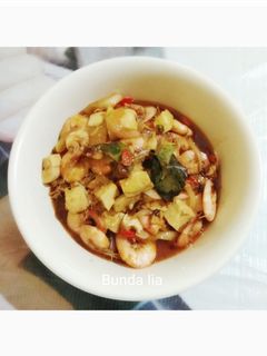 Foto resep Udang Tahu Saus Padang