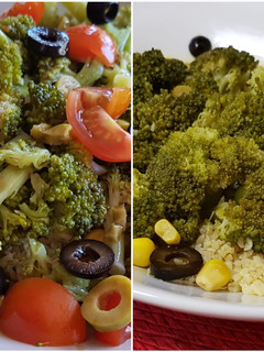 Una foto de Ensalada de brócoli y bulgur (vegano)