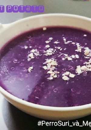 Hình của món Purple sw.potato mix Quinoa sweet soup - Chè diêm mạch khoai tím.
