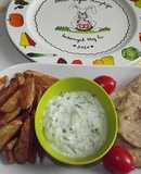 #görög Tzatziki saláta csirkemellfiléhez