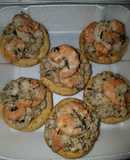 Tartaletas de mariscos con semilla de marañon