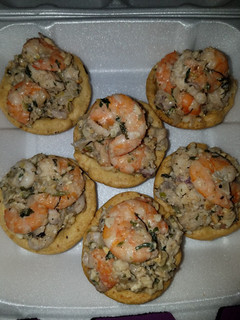 Una foto de Tartaletas de mariscos con semilla de marañon