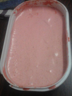 Una foto de Helado casero de frutilla