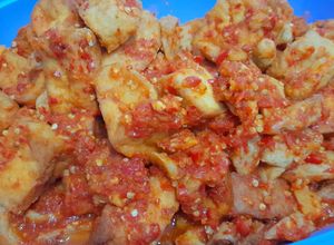 Foto resep Tahu dan otak2 pedas