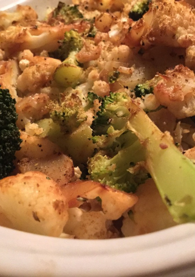 Una foto de Arroz integral con verduras al horno
