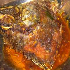 A picture of Kepala ikan disambelim simple.