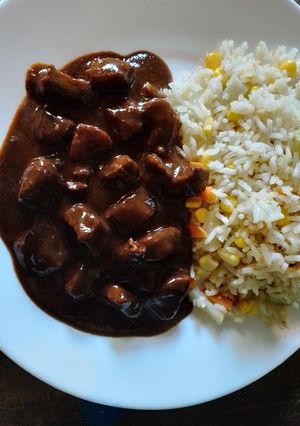 Una foto de Mole de lomo de puerco