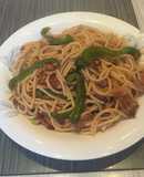 Spaguetty con cerdo