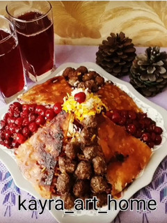 عکسی از دستور آلبالو پلو