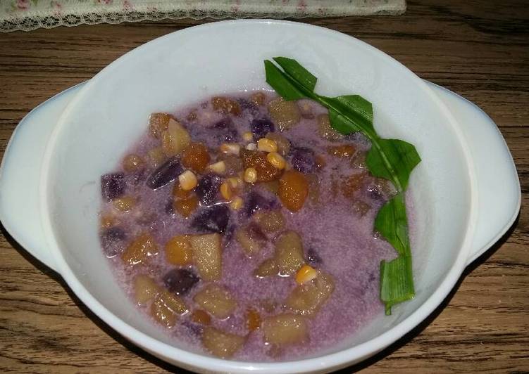 Resep Kolak ubi warna warni &amp; jagung, Menggugah Selera