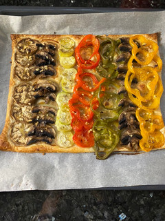Una foto de Coca de verduras al horno