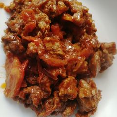 A picture of Wet fry beef.