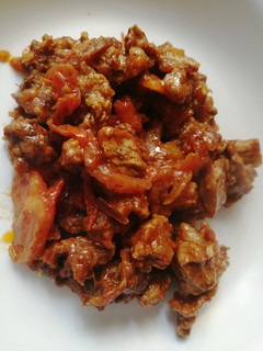 A picture of Wet fry beef.