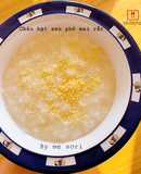 Cháo hạt sen phô mai rắc