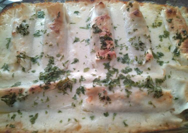 Canelones de carne y setas