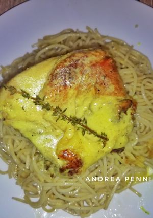 Una foto de Pollo en crema de mostaza