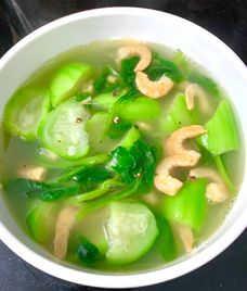 canh mồng tơi tôm khô