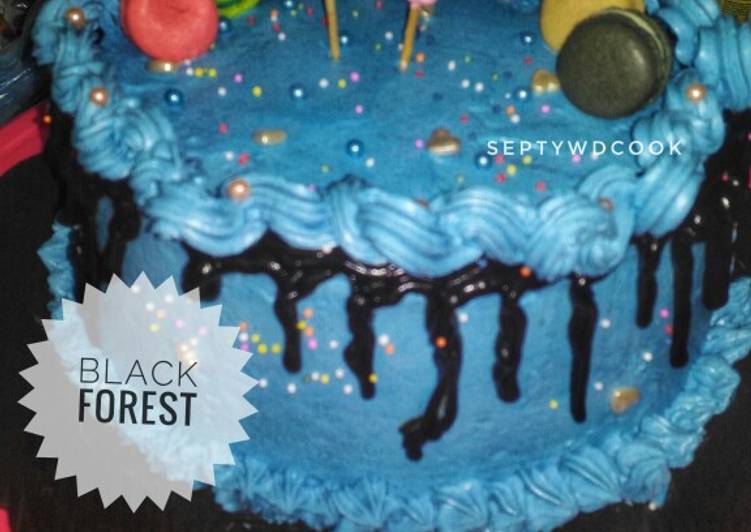 Resep 021. Black forest kukus ulang tahun 🎂🎂 Anti Gagal