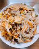 Miến nưa xào thập cẩm (chay)
