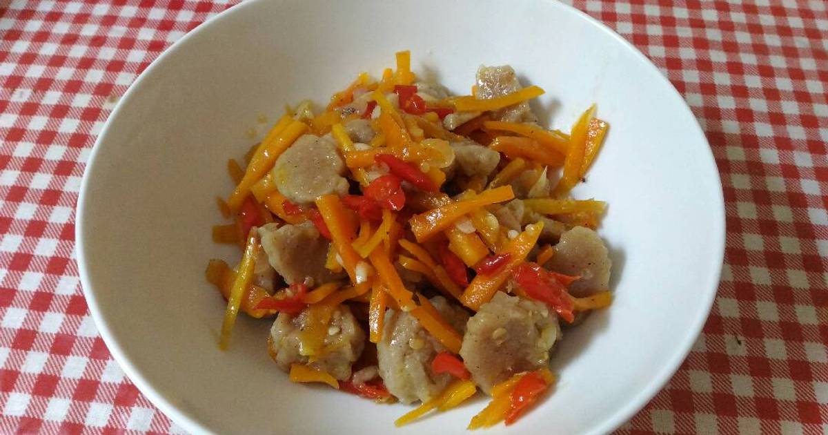 Resep Tumisan Wortel Bakso Oleh Ayun - Cookpad