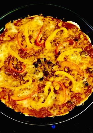 A picture of Instant Cheese Veggie Pizza (No yeast).