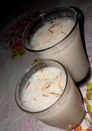 A picture of Almond Drink (Sharbat.e.Badaam).