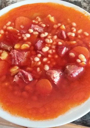 Csülkös bableves recept fotója