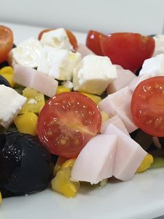 Una foto de Ensalada de judías verdes