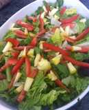 Ensalada fresca y vinagreta