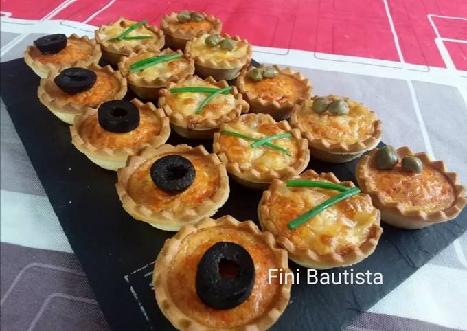 Tartaletas de atún (canapés) Receta de Fini Bautista Angulo- Cookpad