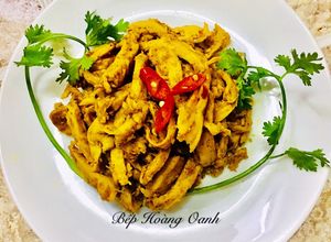 Hình của món Mì Căn Xào Cà Ri Sả Ớt Chay.