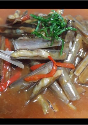 Foto resep Kerang Bambu Saos Padang