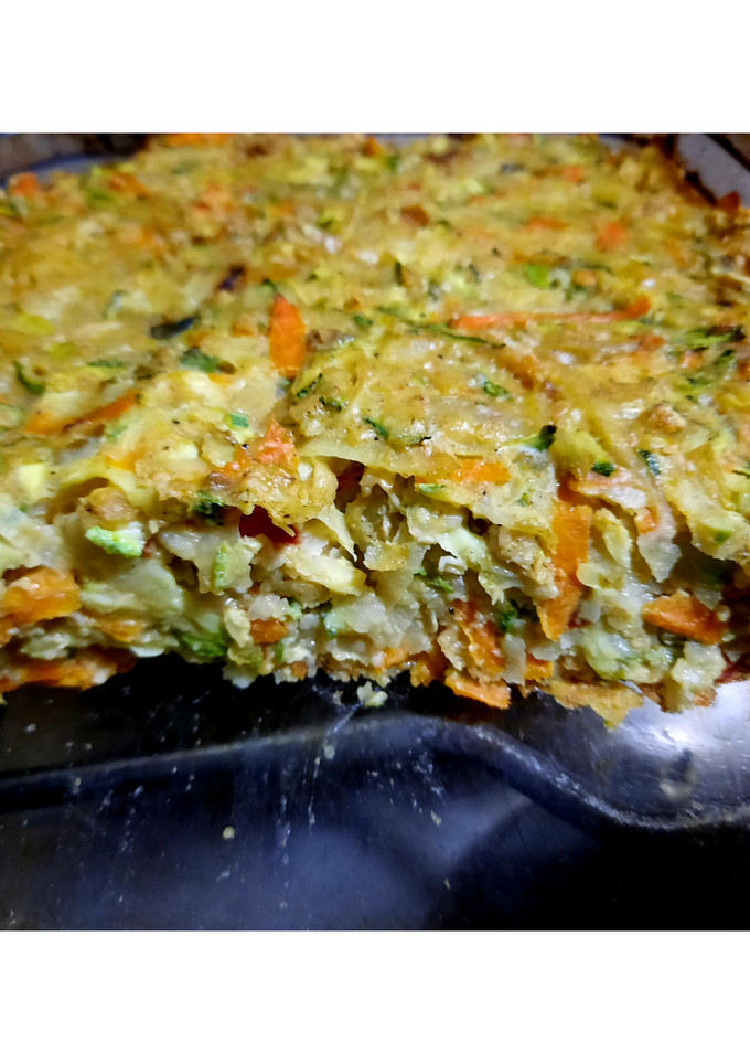 Una foto de Pastel de vegetales al horno, receta sana y rica