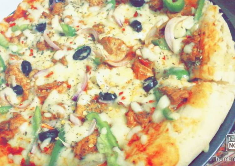 Easiest Way to Make Homemade Peri peri pizza without oven