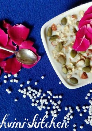 A picture of Sabudana kheer .