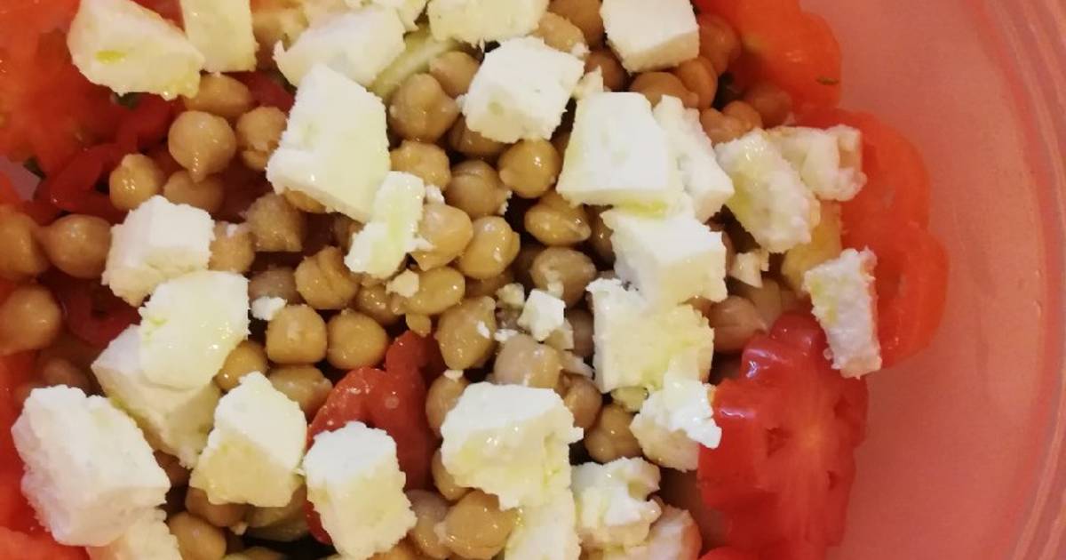 insalata di ceci e feta