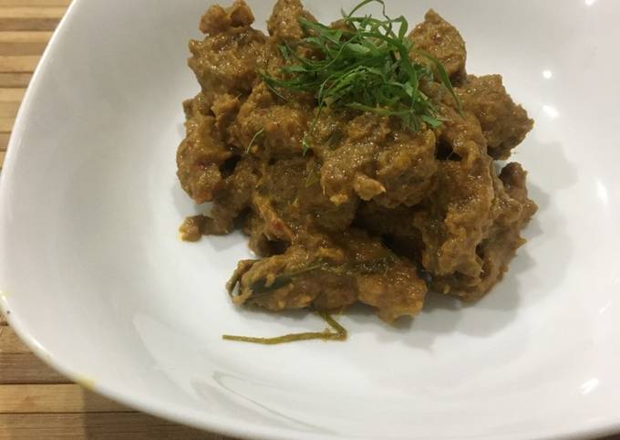 Rendang Daging Perak Style