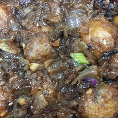 A picture of Dry Manchurian.