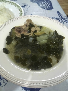 A picture of Chicken Tinola w Malunggay.