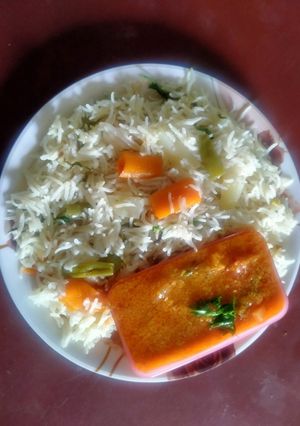A picture of Vegetable Pulao.