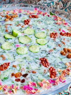 عکسی از دستور آب دوغ خیار