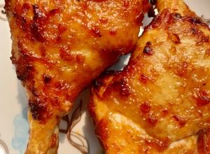 Hình của món Gà nướng sa tế.