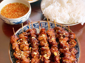 Hình của món Bún thịt nướng (nồi chiên không dầu).